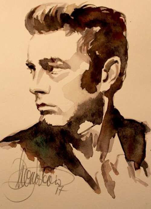 Portrait von James Dean
