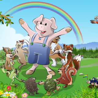 Tiere-digital: “Das Schwein und der Regenbogen”
