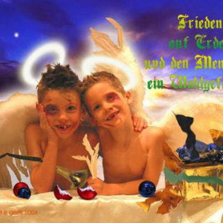 Postkarten-digital: „Engelchen und Bengelchen“