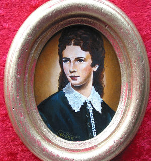 Miniaturen: Portrait „Kaiserin Elisabeth“