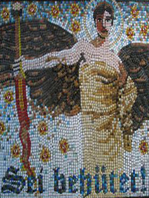 Mosaik mit einem Engel