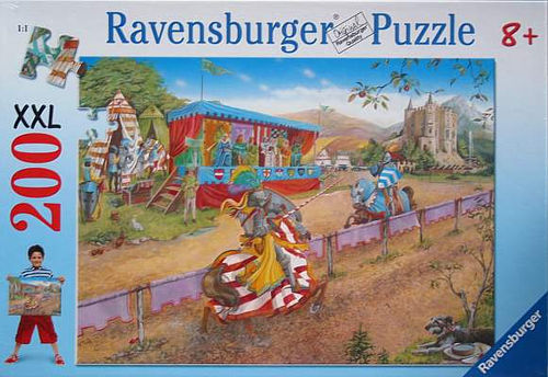 Puzzel über das Ritterturnier
