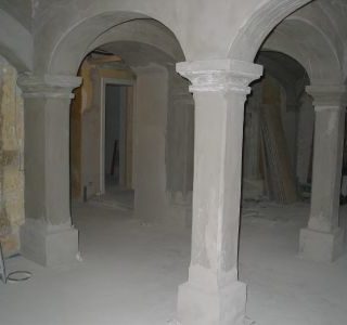 Sandsteinimitat, Schloss, Gotik