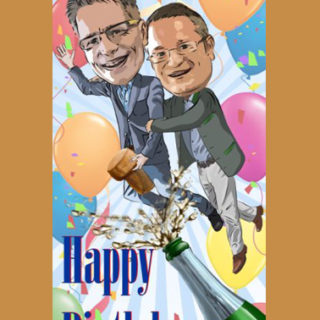 Karikatur: „Geburtstagskarte“