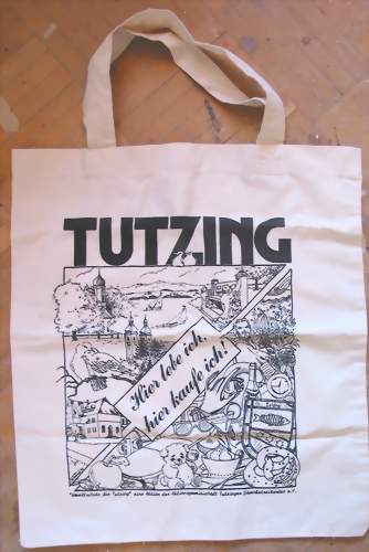 Tasche mit einer Illustration