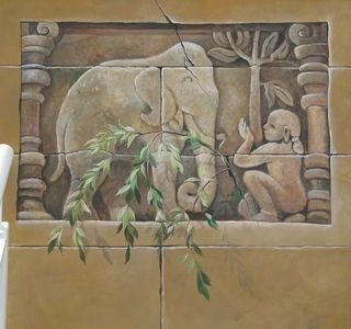 Thailand Thema als Wandbemalung