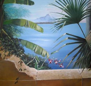 Thailand Thema als Wandbemalung