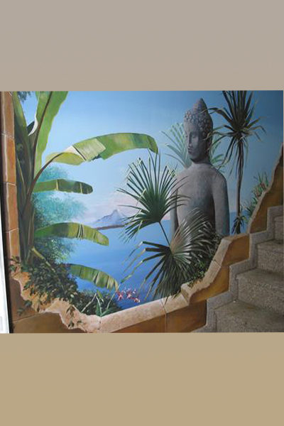Thailand Thema als Wandbemalung