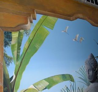 Thailand Thema als Wandbemalung