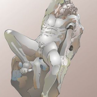 Postkarten-digital: „Faun aus der Glyptothek in München“
