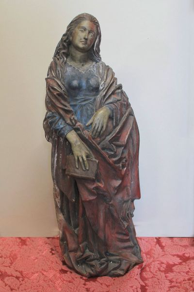 gotische Madonna gefasst