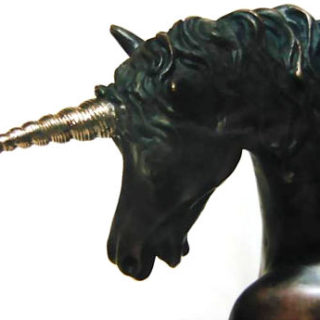 Einhorn Bronze Skulptur