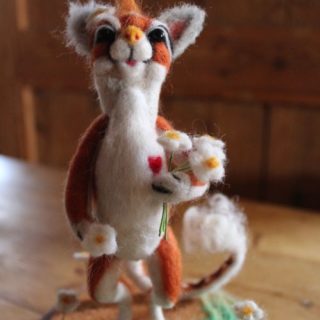 Stofftiere-plueschtiere: Nadelfilzen, „Lustige Figur“