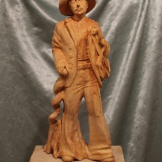 Holzschnitzerei: Skulptur „Zimmermann“