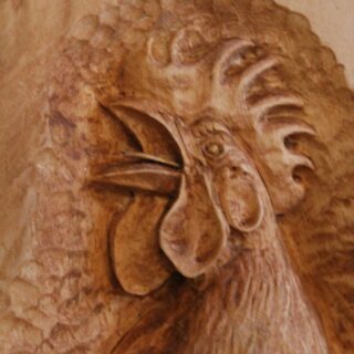 Lindenholz Hahn 4
