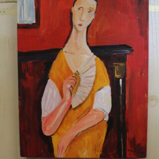 Hampelmann: Bewegliche Kunstwerke „Modigliani“